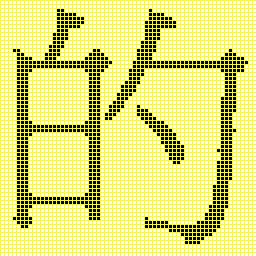 4 pixels per box