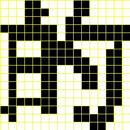 16 pixels per box